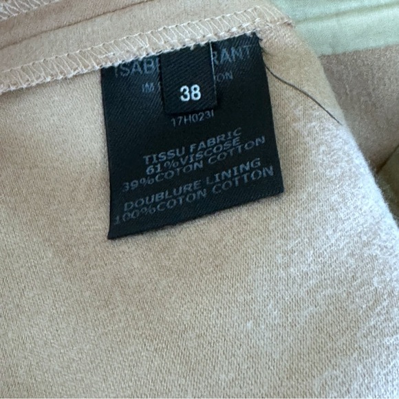 Isabel Marant Pink Mini Skirt Fluted Parma Pleated Faux-Suede Sz 6 - Picture 8 of 14